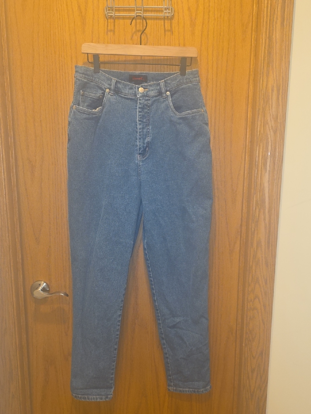Vintage High-Rise Blue Denim Jeans